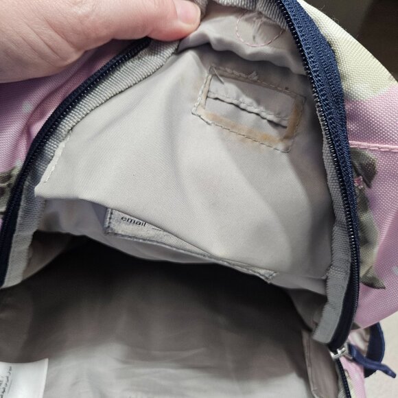 Pottery Barn Kids Pink & Navy‎ Puppy Print Backpack Multiple Compartments - Picture 9 of 11